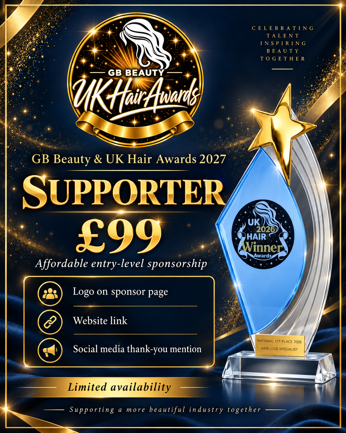 Supporter Sponsorship Package 2027 — £99