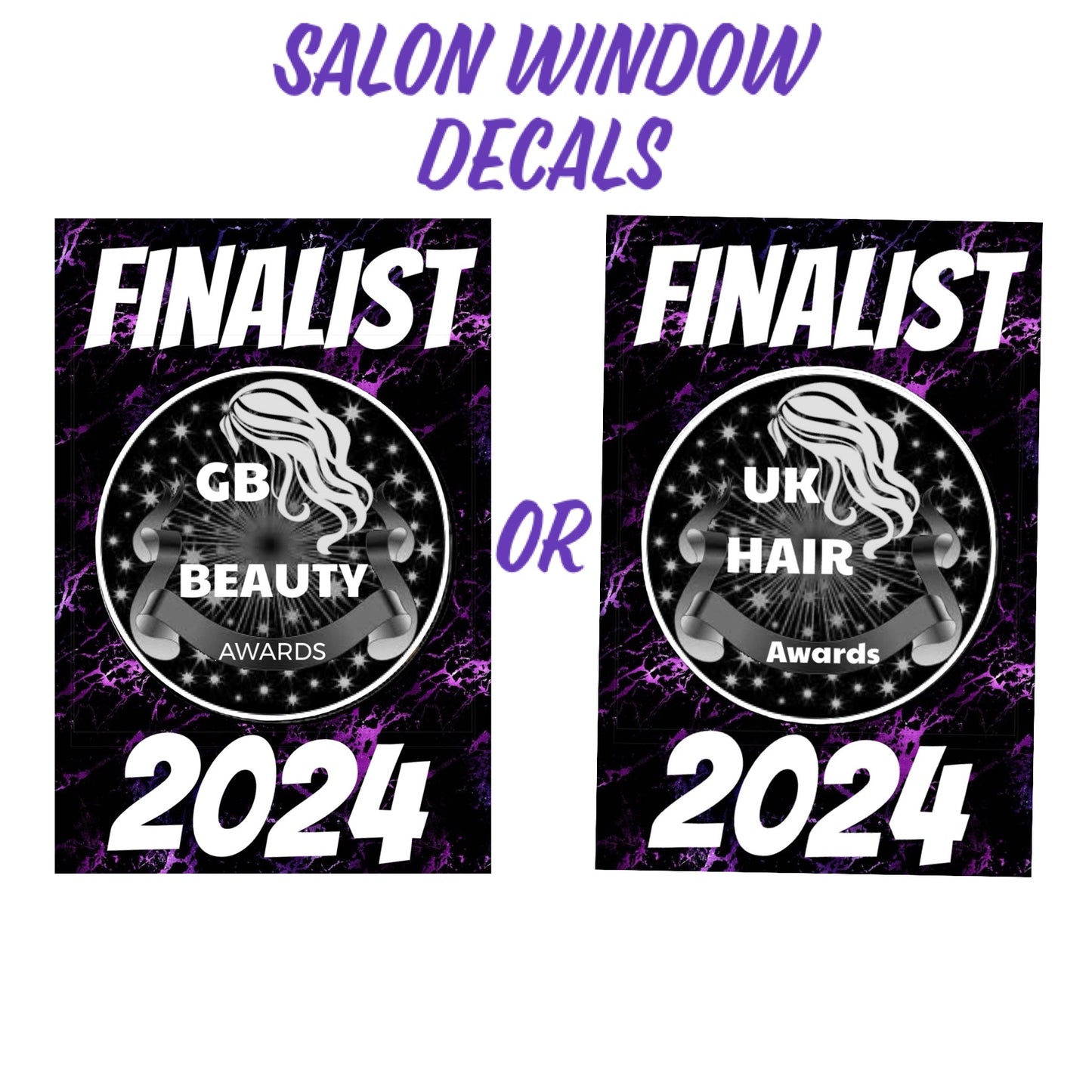 Finalist  Hair or Beauty Salon Window Decal 2024