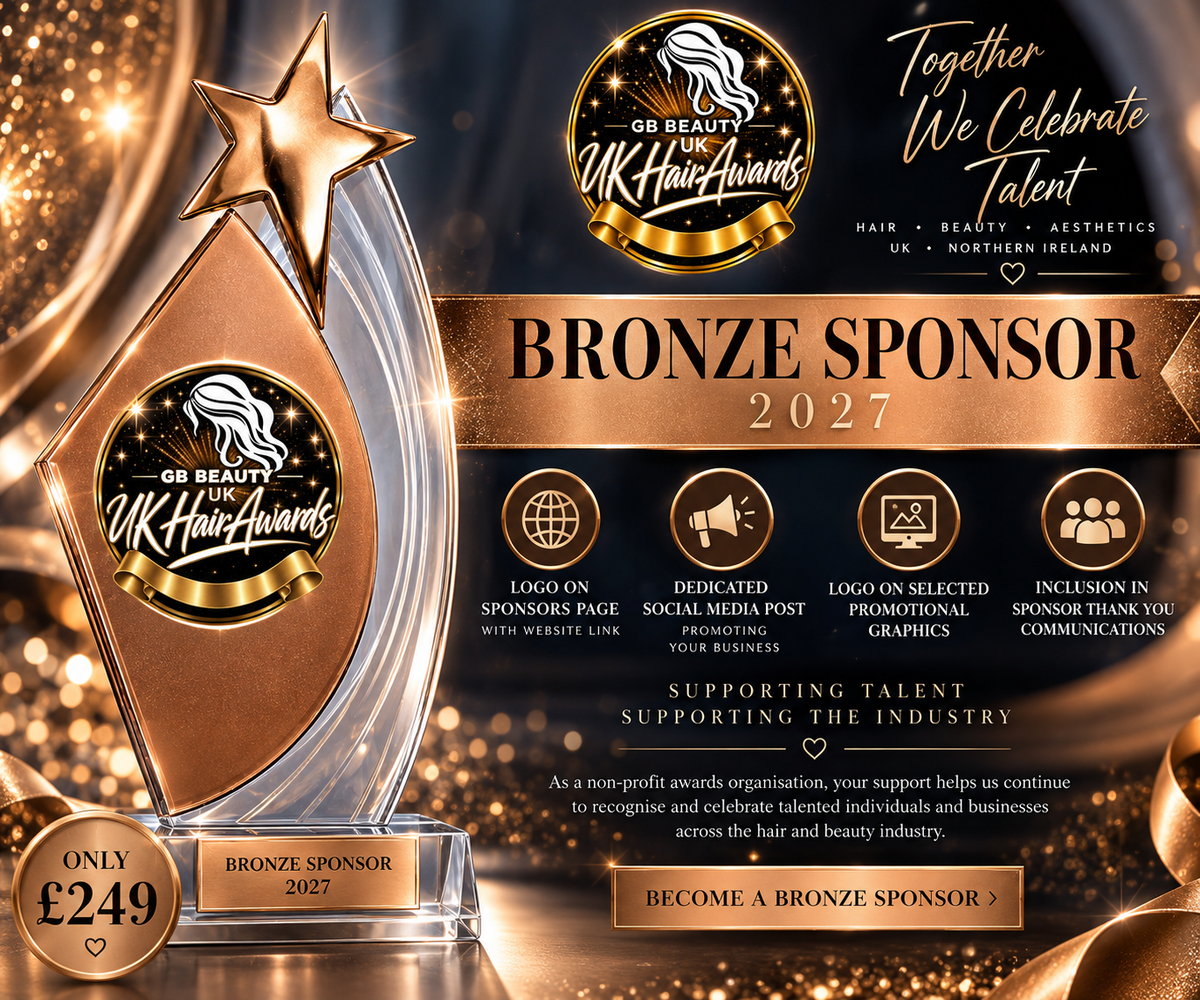Bronze Sponsor Package 2027 | GB Beauty & UK Hair Awards