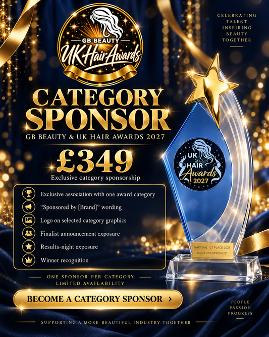Category Sponsor 2027 | GB Beauty & UK Hair Awards