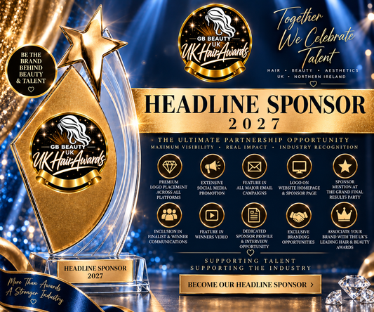 Headline Sponsor 2027 | GB Beauty & UK Hair Awards
